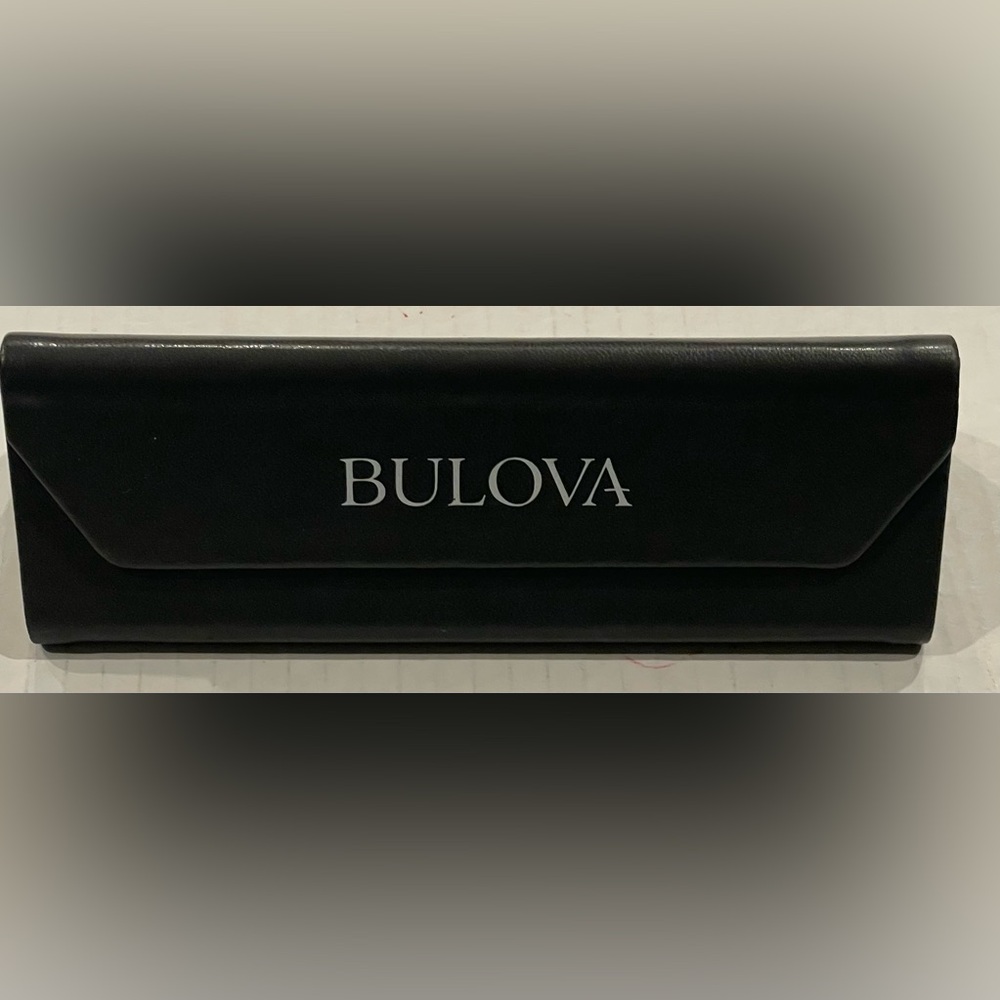 BULOVA Triangle Hard Case Eyeglasses / Sunglasses Case - Excellent Condition